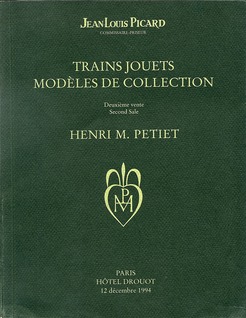 Trains Jouets - Trains de Collection -  Deuxieme vente - 12.12.1994