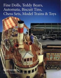 Fine Dolls, Teddy Bears, Automata, Biccuit Tins, Chess Sets, Model Trains and Toys - 22.05.1996
