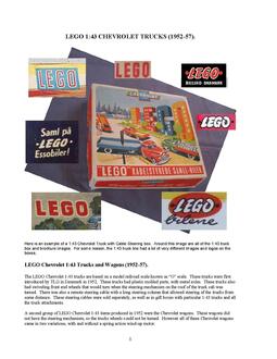 LEGO 1:43 Chevrolet Trucks (1952-57)