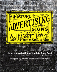 Miniature Advertising Signs by W.J. Bassett Lowke and other Makers